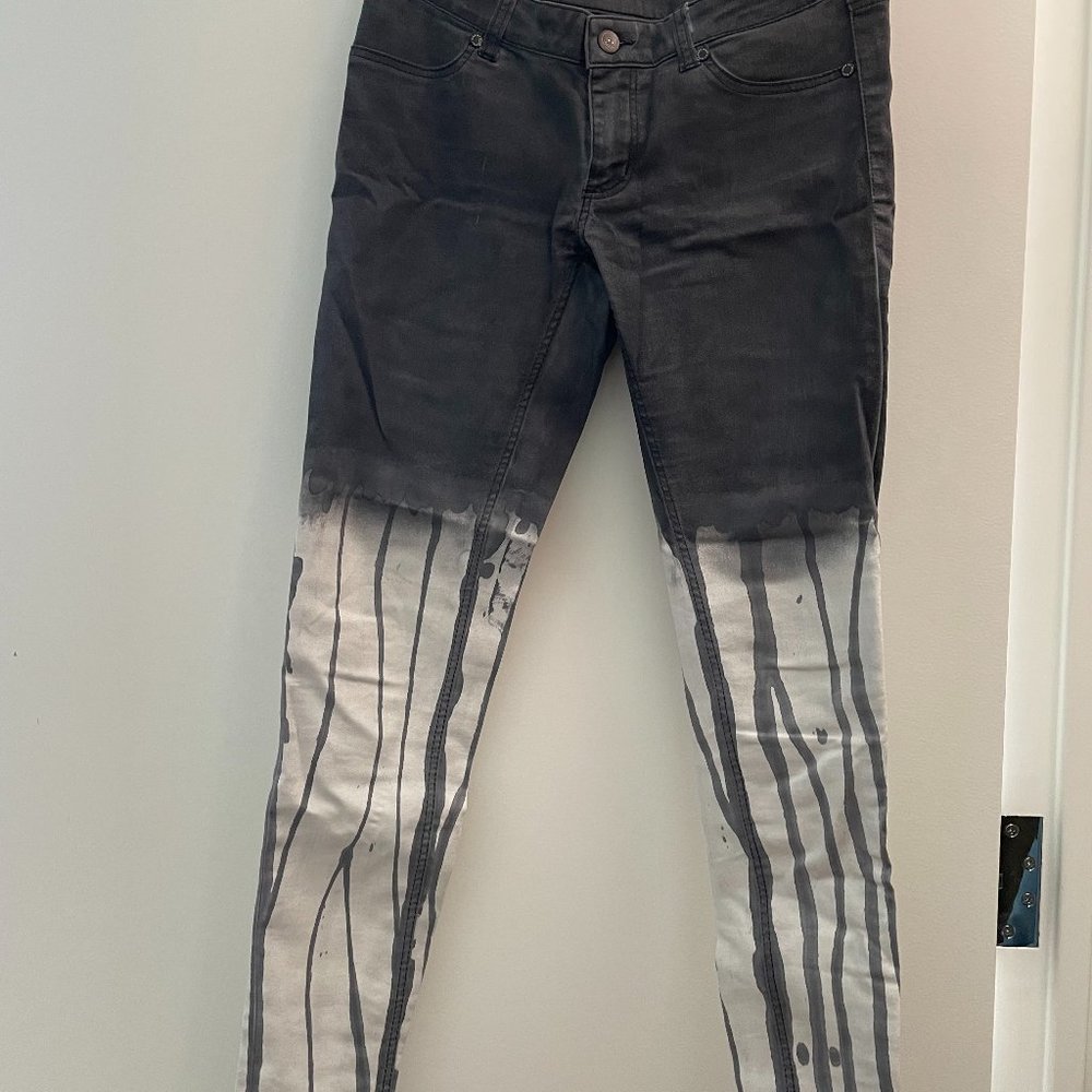 Cheap Monday paint effect skinny jeans